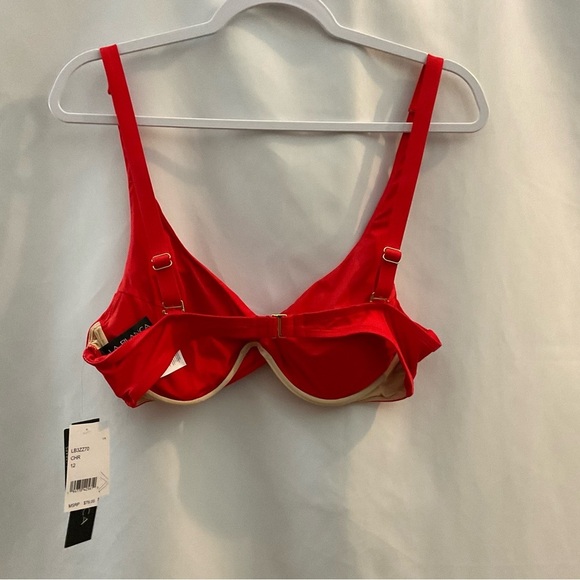 LA Blanca Bikini Swim Top Red - Picture 2 of 7
